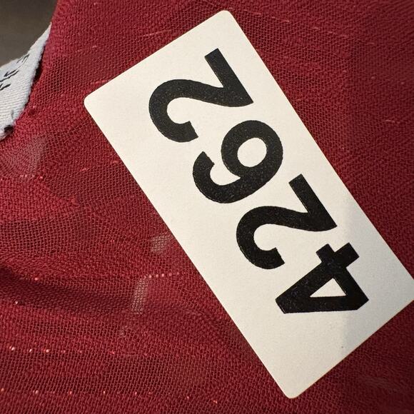 Figueroa & Flower Top Small Red Goth Romantic Dark Romance Boho Metallic Flowy - Picture 12 of 12